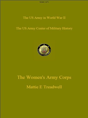 cover image of The Women's Army Corps